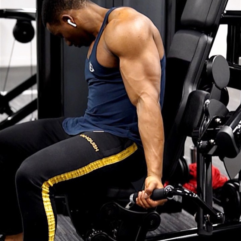 VQ Cotton Striped Sports Pants Men's Fashion Casual Slim Trousers