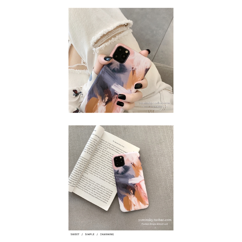 Ốp Lưng Họa Tiết Tranh Sơn Dầu Cho Iphone11Promax / Xr Apple Xs / 8 / 7plus 6s Iphone12 / 12proins | BigBuy360 - bigbuy360.vn