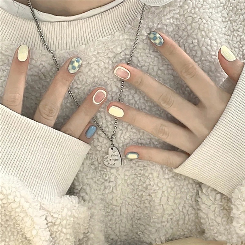 Bộ 24 Móng Tay Giả Che Phủ Toàn Diện Phong Cách Pháp timetunnel