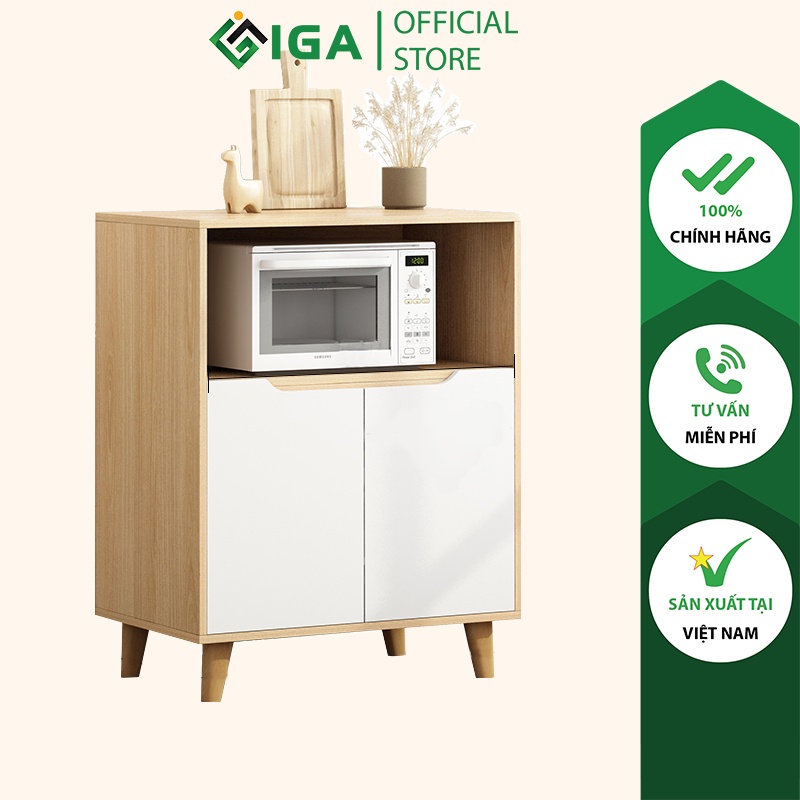 Tủ Kệ Lò Vi Sóng IGA Model 01 Phong Cách Nordic - GP118