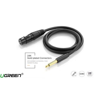 Cáp Audio 6.5mm to XLR Microphone Cable Male UGREEN AV131