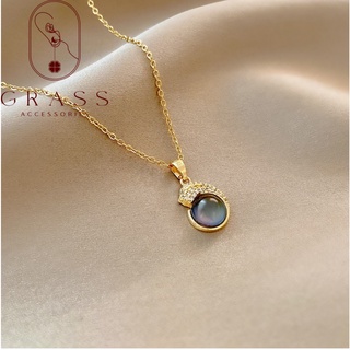 Dây chuyền, vòng cổ nữ đá phong thủy by grass. accessories