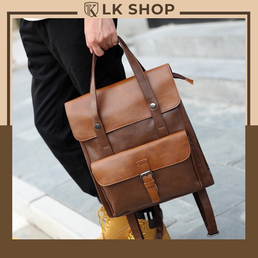 Balo da nam thời trang Hàn Quốc BL30