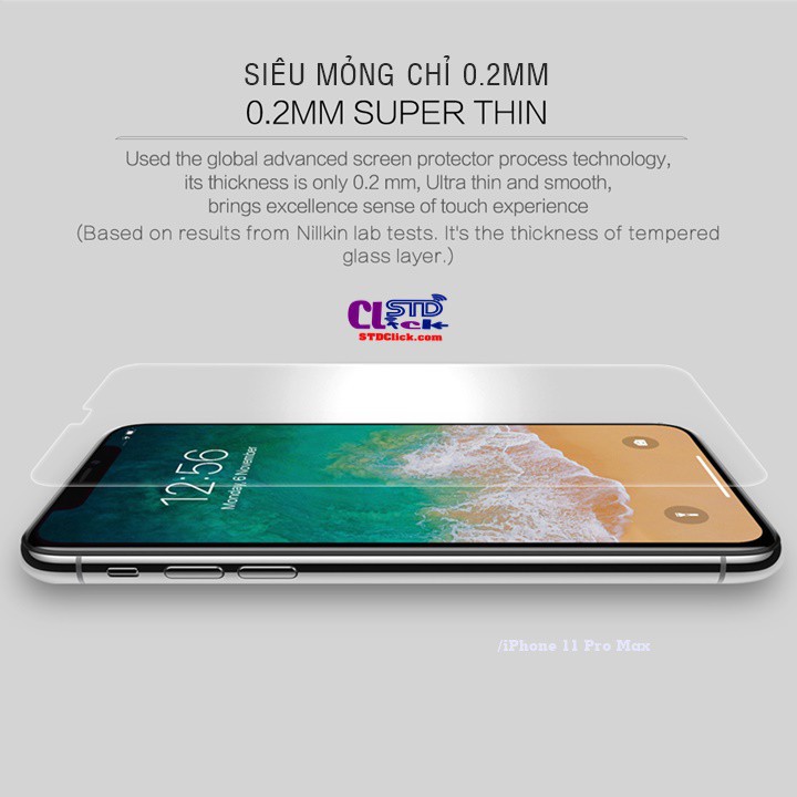 KÍNH CƯỜNG LỰC IPHONE 11 PRO MAX NILLKIN H+PRO CHÍNH HÃNG