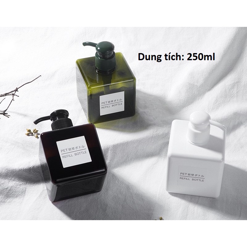 Chai/bình chiết mỹ phẩm/sữa tắm/dầu gội dạng vòi nhấn