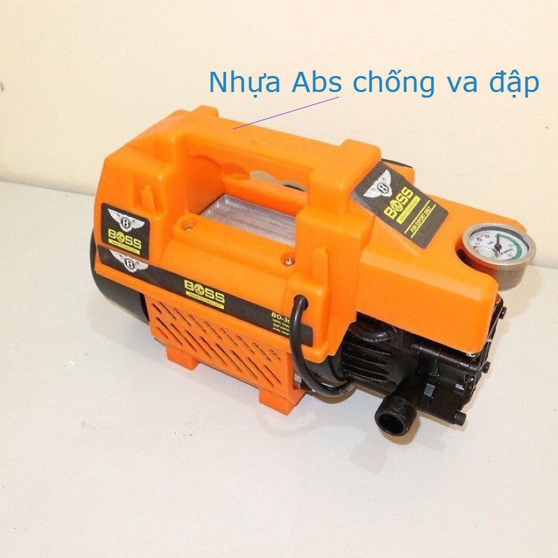 Máy rửa xe mini áp lực cao áp cho gia đình BOSS 3500W máy xịt rửa điều hòa dây 15m bản 2021