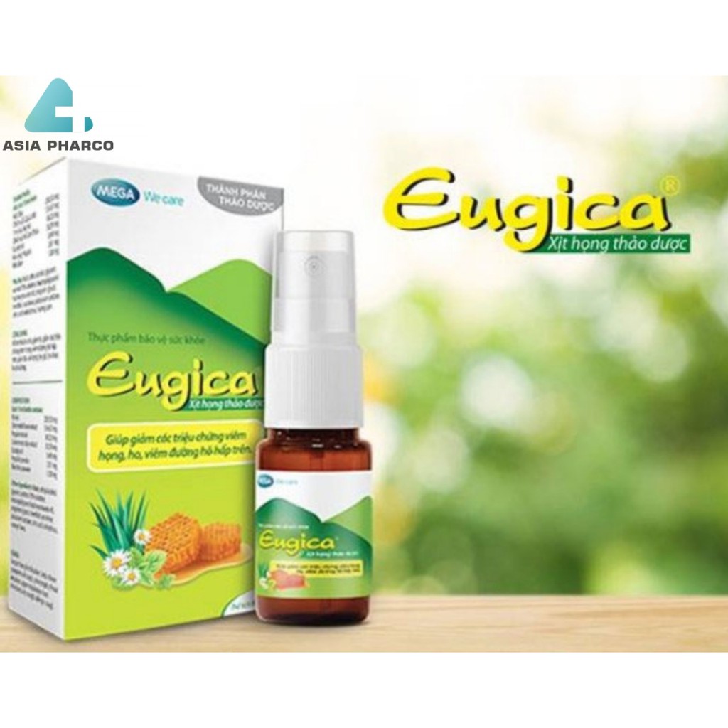 Xịt Họng Thảo Dược Giúp Giảm Ho, Viêm Họng Eugica