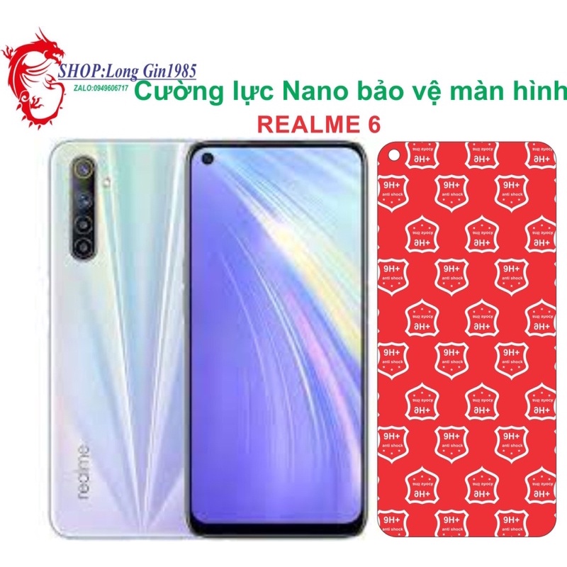 Realme 6 Cường lực Nano chống va đập chống trầy xước tốt