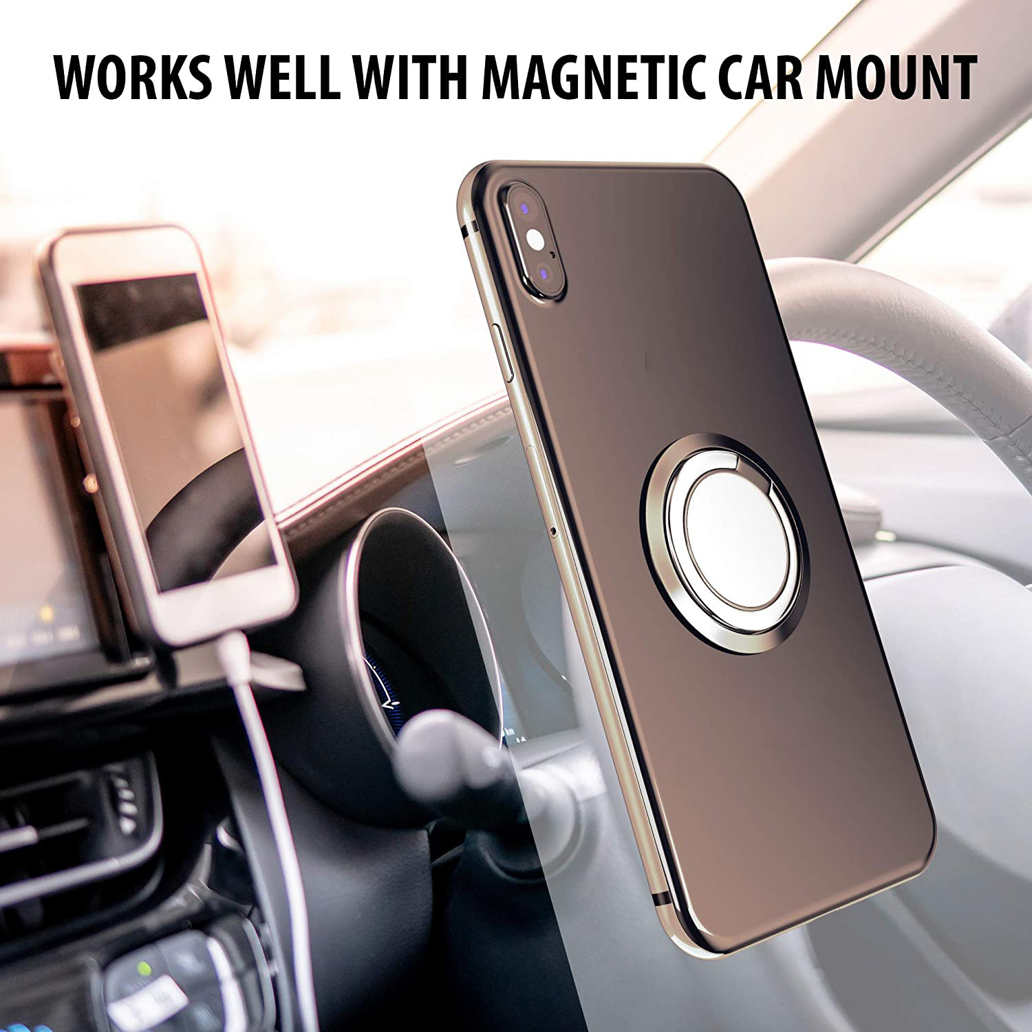 Nhẫn Đỡ Điện Thoại Xoay 360 Độ Cho Tất Cả Các Dòng Điện Thoại 4~8 "