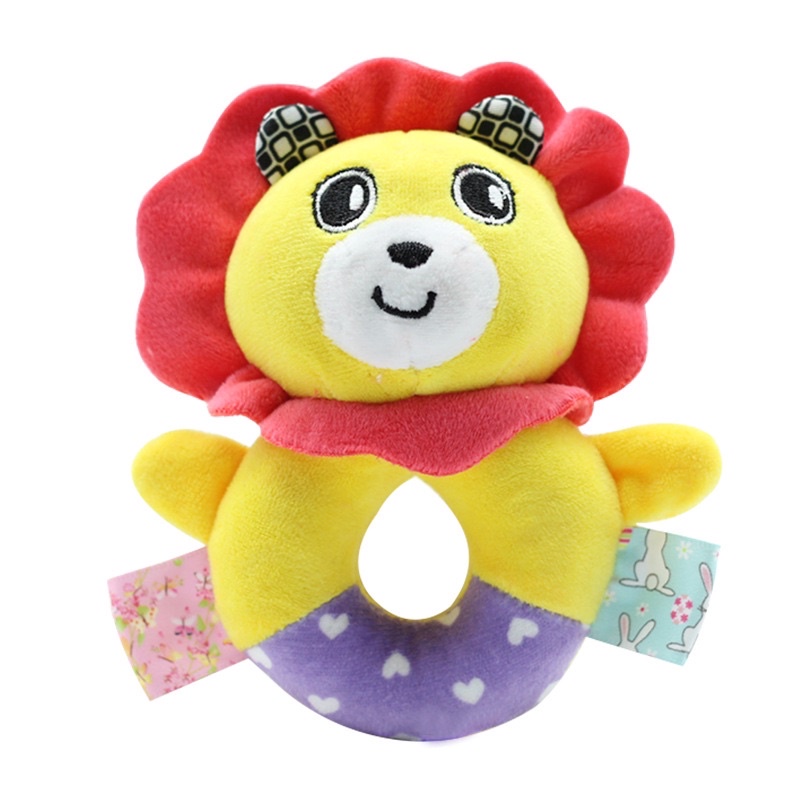 Đồ chơi cầm tay thú nhồi bông lục lạc phát tiếng kêu xúc xắc,giúp bé phát triển kỹ năng cầm nắm , sợi bông an toàn