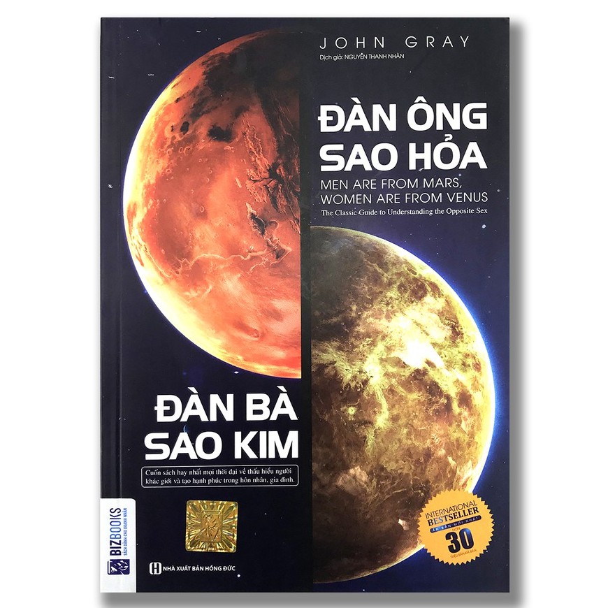 Sách Đàn ông sao hỏa đàn bà sao kim (International) Tặng Bookmark + Audiobooks