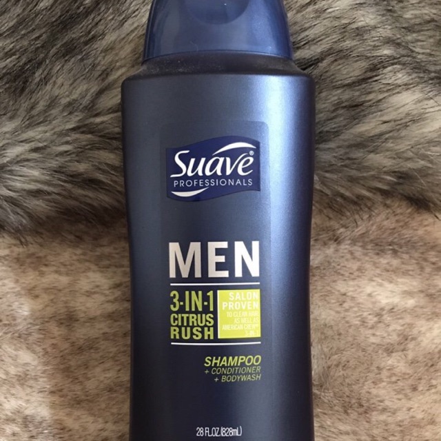 SỮA TẮM, DẦU GỘI VÀ XẢ SUAVE MEN 3 IN 1