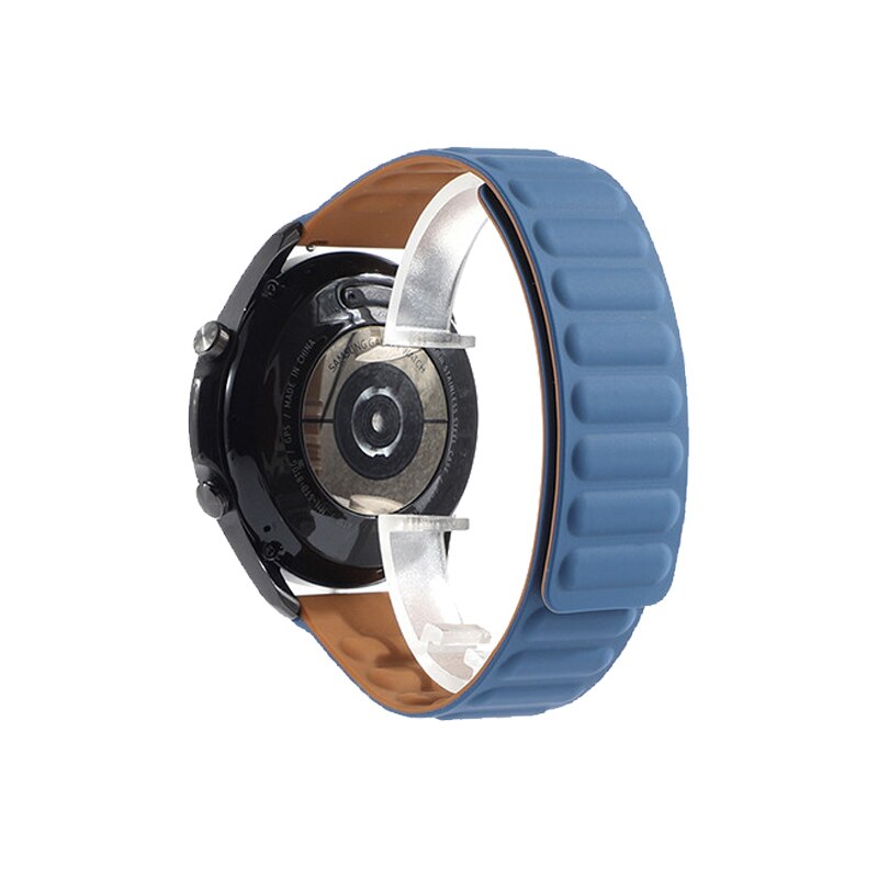 Dây silicone khóa nam châm thích hợp cho đồng hồ thông minh HUAWEI SAMSUNG Galaxy Watch 3 46mm 42mm Active 2 20mm 3