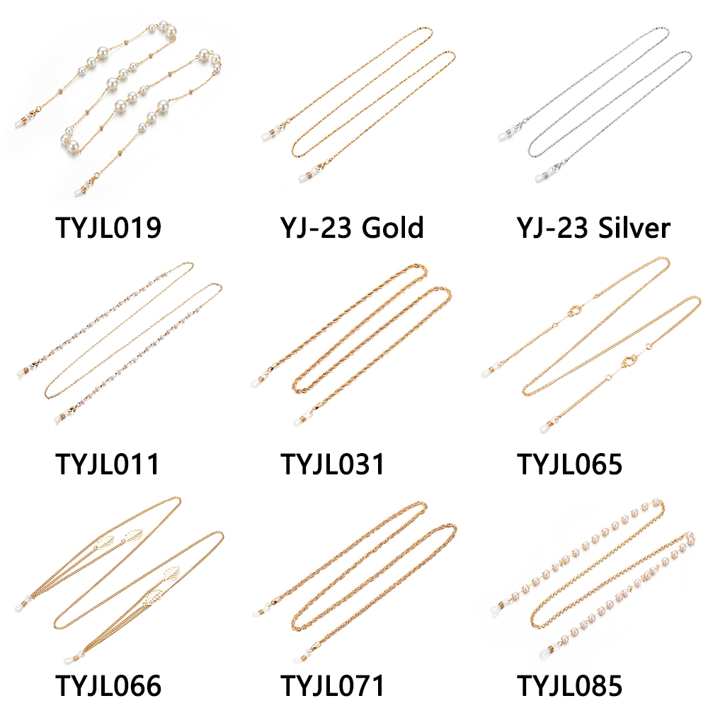 Dây đeo kính đính ngọc trai thời trang cho nam &amp; nữ