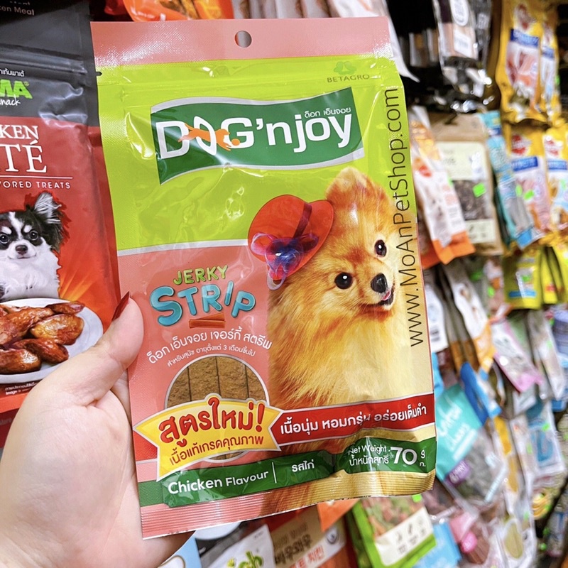 Bánh DOG'N JOY Jerky 70g