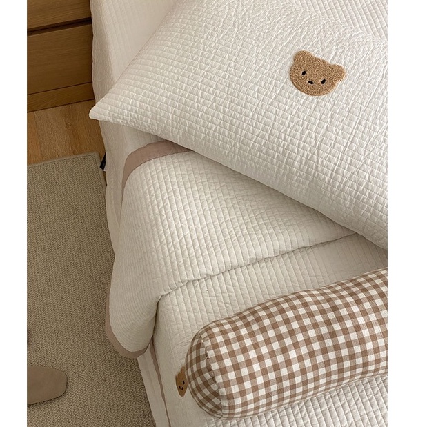 Drap Trải Giường Gấu Nâu Quilting Trần Bông Hàn Quốc Hàng Cao Cấp Baby Dreams | BigBuy360 - bigbuy360.vn
