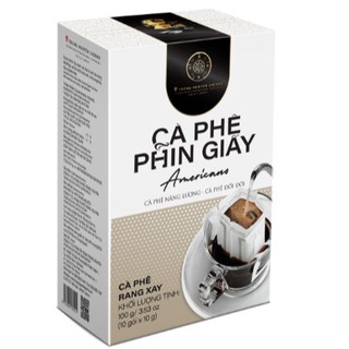 [Trung Nguyên E-coffee] Cà Phê Rang Xay Phin Giấy Americano - Hộp 10 gói - Trung Nguyên Legend