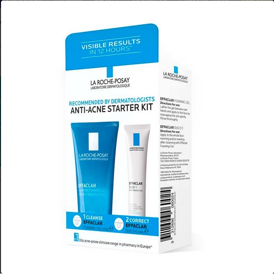 Bộ chăm sóc da La Roche Posay get rửa mặt 50ml và kem giảm mụn La Roche Posay Duol + 15ml