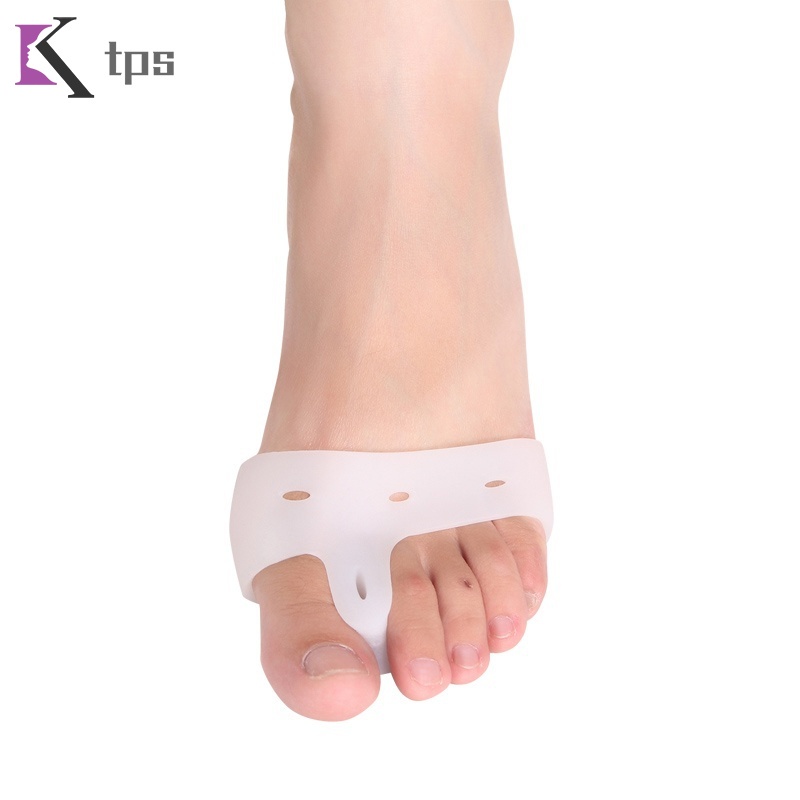 Set 2 miếng silicone tách ngón chân cái giảm đau TPS