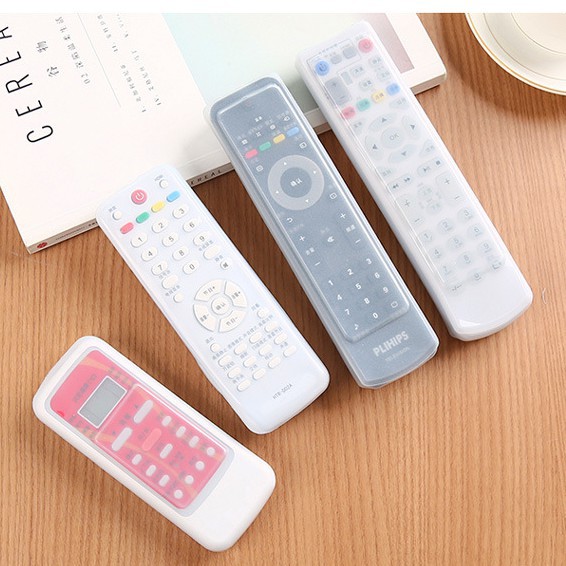 sét 2 Bọc điều khiển (remote) tivi❤️⭐[DEAL SỐC]SALE❤️⭐ điều hòa bằng nhựa silicon dẻo trong suốt, tai thỏ