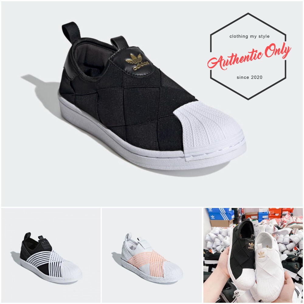 [100% CHÍNH HÃNG] Giày Adidas Superstar Slip-on Chính Hãng - FV3187,FV3186,D96703