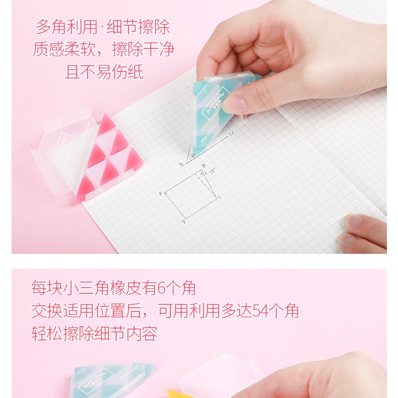 Cục Tẩy Hình Tam Giác Sáng Tạo Dành Cho Học Sinh