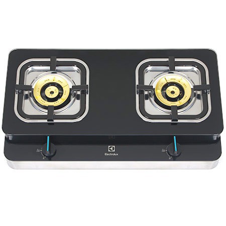 [CHÍNH HÃNG] BẾP GAS ĐÔI ELECTROLUX ETG729GKTR - MẶT KÍNH CHỊU NHIỆT - MAGNETO - NGẮT TỰ ĐỘNG - 2 ĐẦU HÂM (MÀU ĐEN)