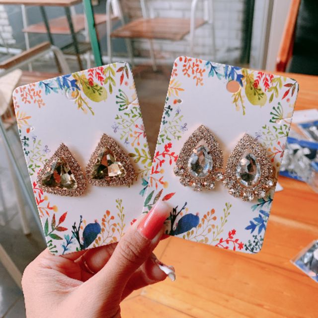 FREESHIP 99K- 💝BST khuyên tai, bông tai đá sang chảnh