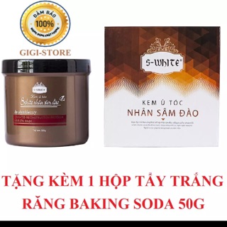 Kem ủ tóc nhân sâm Đào sưhite 500 g + tặng kèm 1 Baking soda 50 g