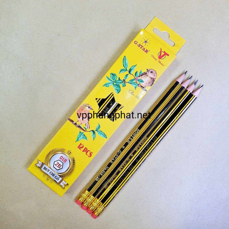 Combo 2 Hộp Chì Gỗ GS 018 (24 Bút)