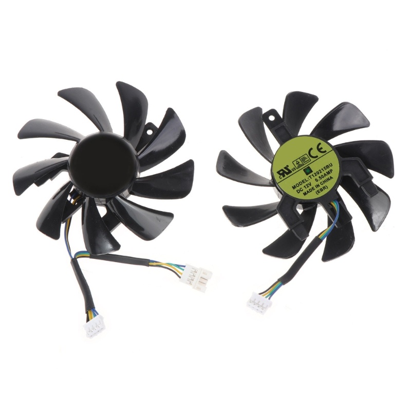 Bộ 2 Món Đồ Thời Trang 2 Món 85mm 3 35inch T129215Quạt Tản Nhiệt Đồ Họa SU 4Pin 12V 0 5A VGA Cho Sapphire RX 580 2048SP 8G D5 GPU Fa
