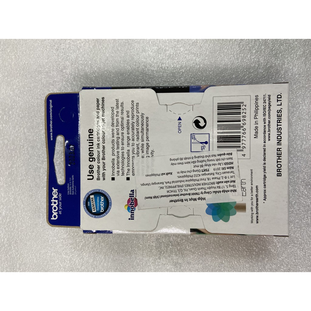 Mực in Phun màu Brother LC73 BK - Màu đen - hàng chính hãng - Dùng cho máy Brother MFC-J430W, MFC-J625DW, MFC-J6510DW