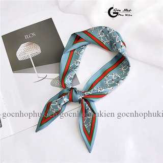 Khăn quàng cổ lụa dài, khăn turban lụa dài  cao cấp D86F
