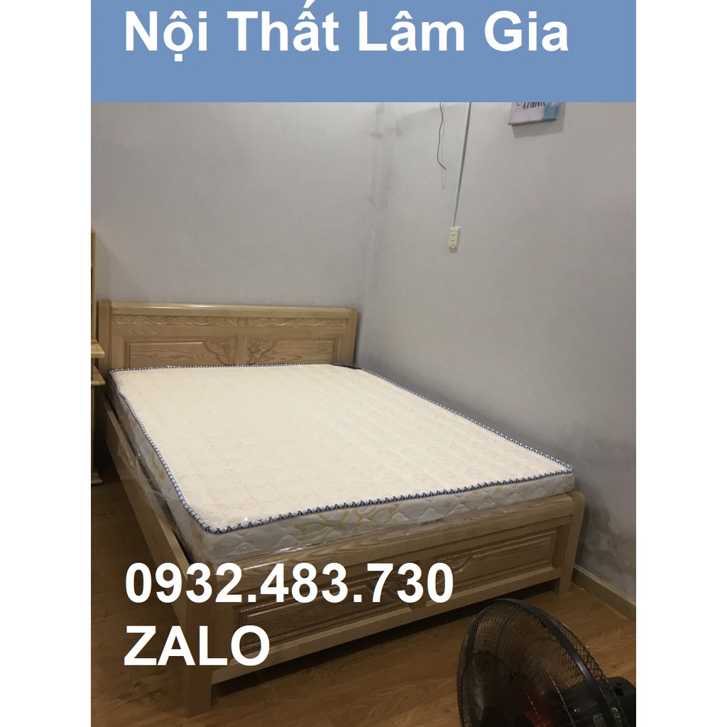 Giường gỗ sồi nga 1m4x2m HCM