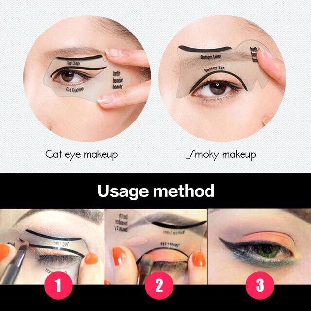 Combo 2 Khuôn kẻ mí Eyeliner và tô bầu mắt | WebRaoVat - webraovat.net.vn