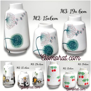 Lọ Hoa Vẽ Thủ Công  Gốm Sứ Bát Tràng - Bình Hoa Tràng Trí Decor, Nội Thất Nhà Cửa, Phòng Khách