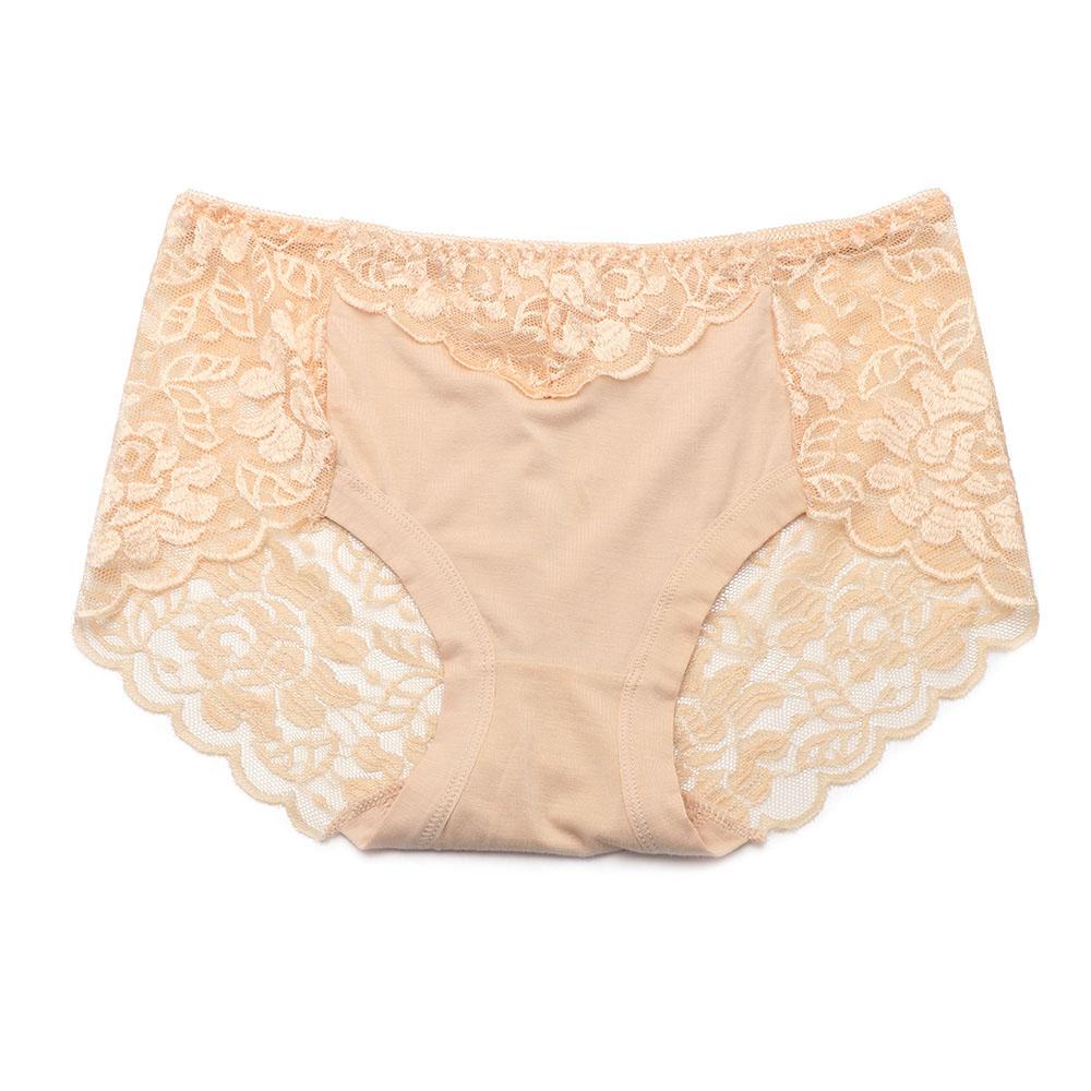 Quần Lót Plus Size Phối Ren Thoáng Khí Cho Nữ