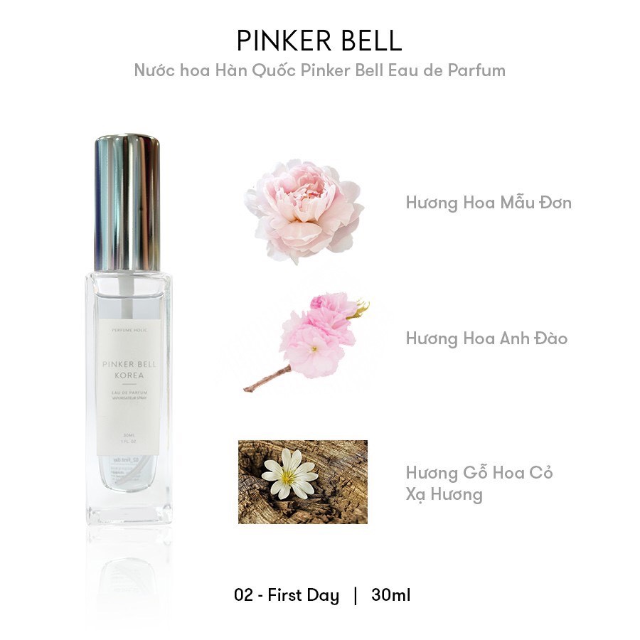 [ TẶNG MẶT NẠ NHAU THAI CỪU] Nước hoa Pinker Bell Perfume Holic - Nước hoa bán chạy nhất Hàn Quốc