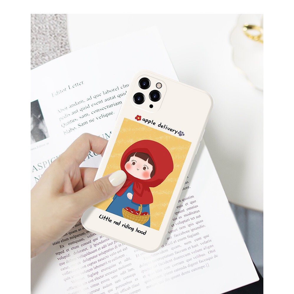 Ốp Lưng iPhone Ốp Đôi Dẻo Chống Sốc Đôi Sói - Bé Khăn Đỏ Iphone 6 6s 6plus 6splus 7plus 8plus x xs xsmax 11 promax 12pro | BigBuy360 - bigbuy360.vn