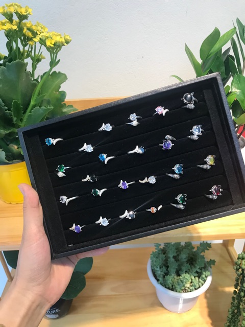 Nhẫn bạc nữ Tlee, Nhẫn hồ ly đá phong thủy theo Mệnh- TleeJewelry