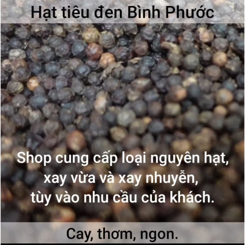 1kg hạt tiêu đen Bình Phước nguyên hạt/xay sẵn thơm ngon, cay nồng
