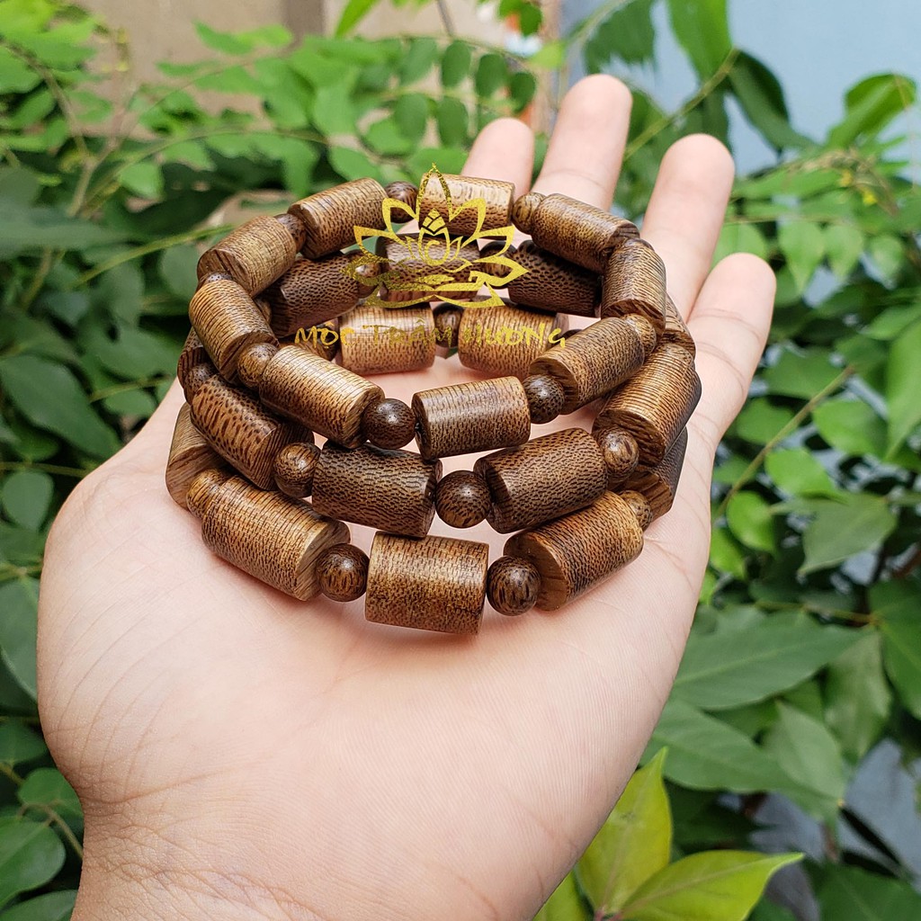 Vòng Tay Trầm Hương MTH JEWELRY Cao Cấp Mộc Trầm Hương Trụ Trúc Size 10mm (Nam/Nữ) Mộc Trầm Hương Tốc Việt Tự Nhiên
