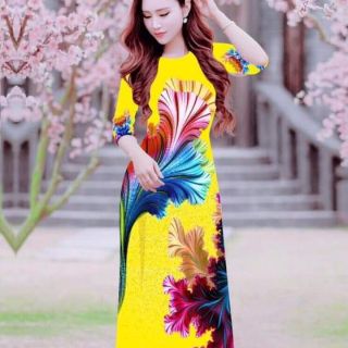 (ÁO CÓ SẴN) 👠SALE ÁO DÀI LUA TƠ NHẬT CO GIÃN 7D ,CHỈ 167 K 1 ÁO MAY SẴN 🍎