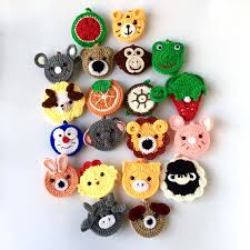 Túi đựng tỏi bằng len dày đẹp, túi đeo tránh vía cho bé nhiều hình ngộ nghĩnh