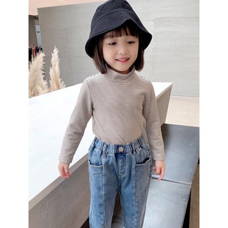 Quần Jeans Dài Phong Cách Hàn Quốc Ấm Áp Mùa Đông Cho Bé Trai Gái 2021