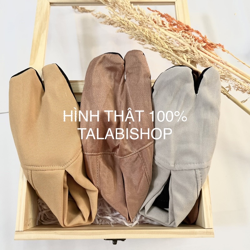 Vớ đi trong nhà, tất chân xỏ ngón chống trơn trượt dễ mang, giữ ấm Talabishop, chất Cotton thoáng mát, thâm mồ hôi