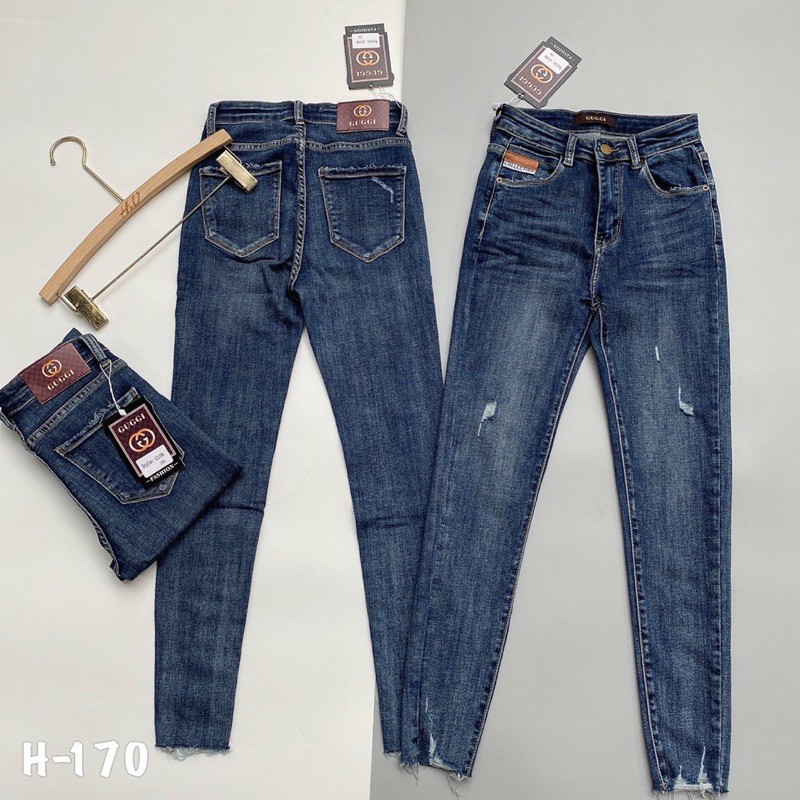 BÁN SỈ QUẦN JEAN MÀU XANH M1089 CẠP CAO CHO NỮ | BigBuy360 - bigbuy360.vn