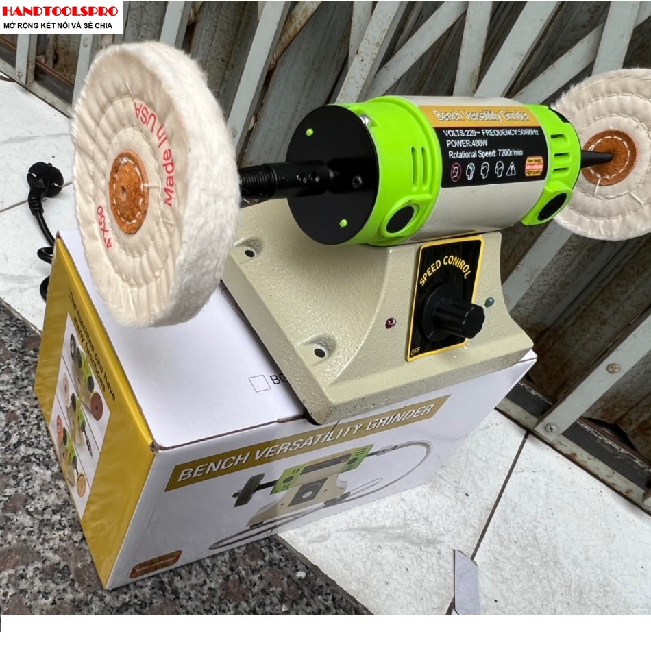 125mm Máy đánh bóng 2 đầu Bench Versatility Grinder BG-3107