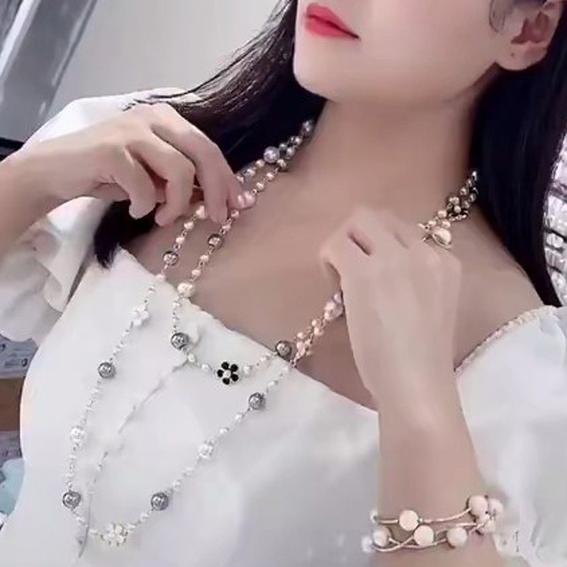 Vòng Cổ Chuỗi Hạt Ngọc Trai Giả Thời Trang Cho Nữ