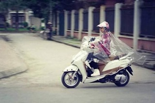 Áo mưa trong suốt 1 đầu